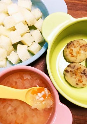 離乳食後期に☆焼きコロッケの洋食セット-レシピのメイン写真