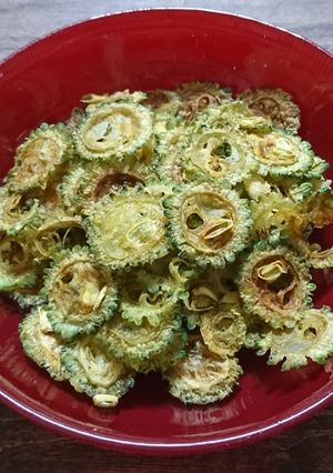 【簡単】電子レンジでゴーヤチップス-レシピのメイン写真