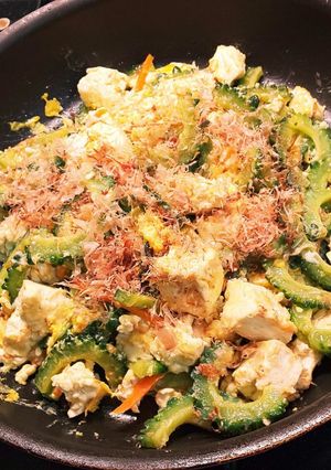 我が家の肉なし、ゴーヤチャンプルー♪-レシピのメイン写真
