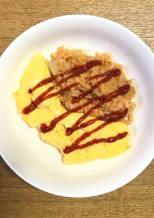残りご飯で簡単！シーチキンのオムライス-レシピのメイン写真