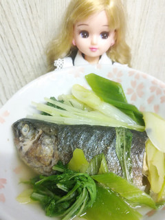 リカちゃん♡にじます鍋(鮎鍋風)ꔾ꒱꒱≺-レシピのメイン写真