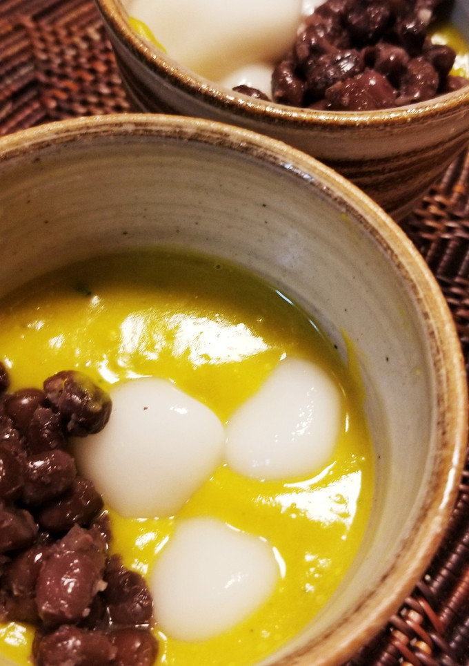 薬膳 小豆とかぼちゃの白玉-レシピのメイン写真