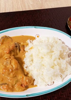 バーミキュラの骨付きチキンと夏野菜カレー-レシピのメイン写真