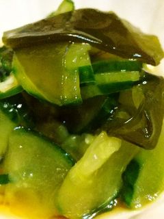簡単にきゅうりとワカメの酢の物-レシピのメイン写真