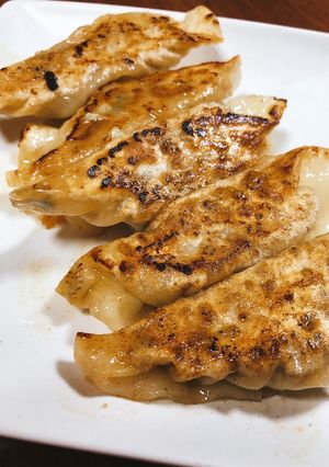 合い挽き肉で焼き餃子☆-レシピのメイン写真