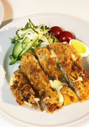 ミルフィーユ豚カツ。あふれるチーズ-レシピのメイン写真