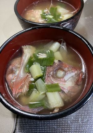 鯛のあら汁-レシピのメイン写真