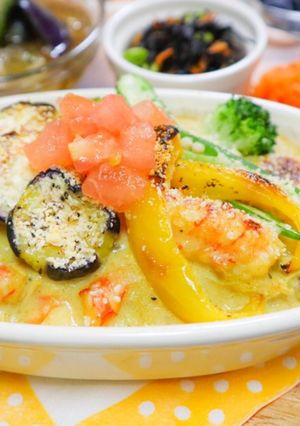 豆腐シーフードカレーグラタン-レシピのメイン写真
