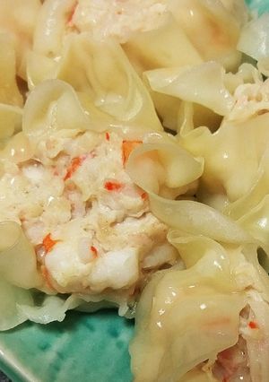 餃子の皮でジャンボ海老シュウマイ-レシピのメイン写真