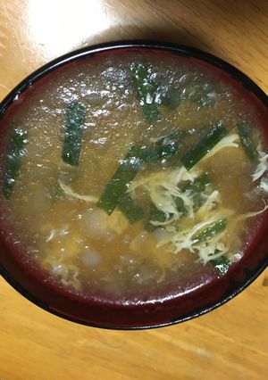 ★牛脂でつくるニラ玉スープ-レシピのメイン写真