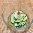 副菜に、ズッキーニとしらすの梅ポン酢和え
