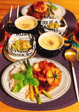 見た目もお洒落トマトステーキハンバーグ★-レシピのメイン写真