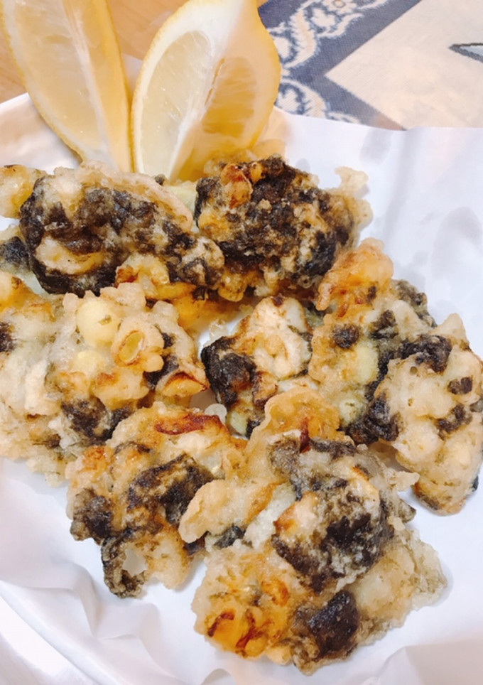 ゴーヤのわたと海苔のかき揚げ-レシピのメイン写真