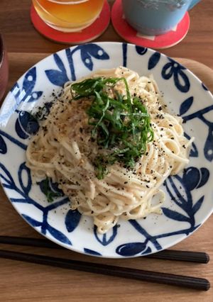 うどんで和風カルボナーラ-レシピのメイン写真