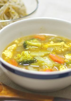 そぼろ豆腐でベジカレースープ-レシピのメイン写真