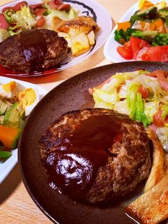 つなぎなし!肉と豆腐だけで☆ハンバーグ-レシピのメイン写真