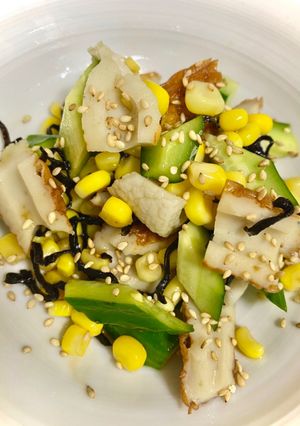 胡瓜とちくわの塩昆布コーン和え-レシピのメイン写真