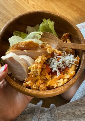 キムチとチーズのオートミールリゾット風-レシピのメイン写真