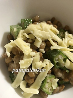 納豆オクラのチーズ和え-レシピのメイン写真