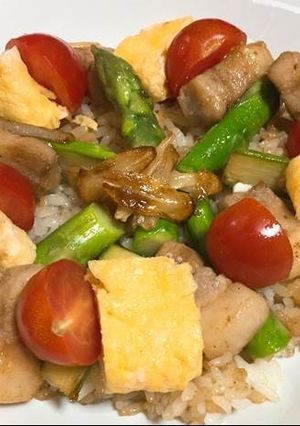 お肉でちらし寿司風♪-レシピのメイン写真