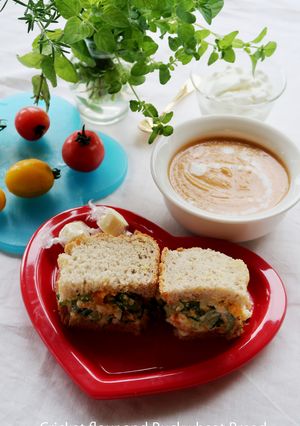 きゅうり＆たまごサンド♥コオロギそばパン-レシピのメイン写真