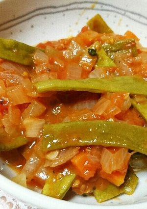 モロッコいんげんのトマト煮-レシピのメイン写真