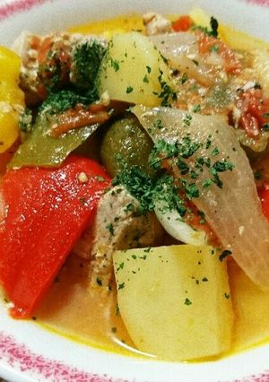 まぐろのバスク風煮込み-レシピのメイン写真
