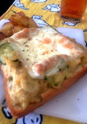 ポテトサラダで作る良くあるエッグトースト-レシピのメイン写真