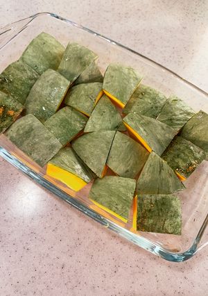 簡単レンチン カボチャ煮付け-レシピのメイン写真