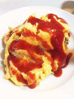 オムライス 簡単!卵ふわふわ~♪-レシピのメイン写真