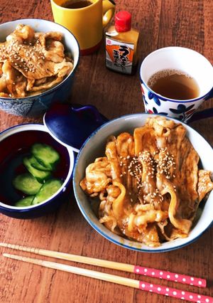 簡単！うなぎのタレでアレンジ♪甘辛豚丼！-レシピのメイン写真