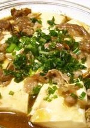 レンジで☆５分！肉豆腐-レシピのメイン写真