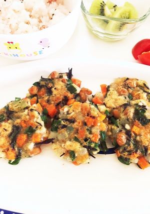 野菜たっぷり納豆おやき-レシピのメイン写真
