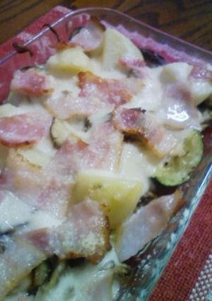 ズッキーニとまいたけとポテトのグラタン-レシピのメイン写真