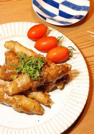 ハマる美味しさ！梅とチーズの甘辛肉巻き-レシピのメイン写真