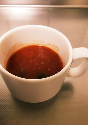 1分！朝に助かるトマトスープ-レシピのメイン写真