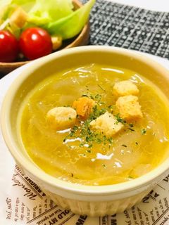 オニオンスープ・洋風玉ねぎコンソメスープ-レシピのメイン写真