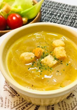 オニオンスープ・洋風玉ねぎコンソメスープ-レシピのメイン写真