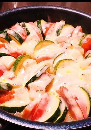 旦那がはまった^^簡単野菜のチーズ焼き-レシピのメイン写真