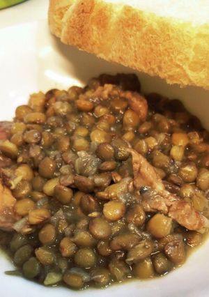 かんたんでお洒落！　豚とレンズ豆の煮込み-レシピのメイン写真