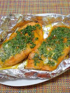サクラマスの香味オーブン焼き-レシピのメイン写真