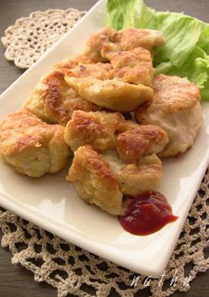 2ステップ★揚げずに唐揚げ?むね肉焼き♪-レシピのメイン写真