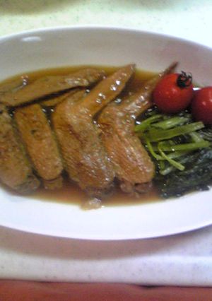手羽先のにんにく醤油煮-レシピのメイン写真