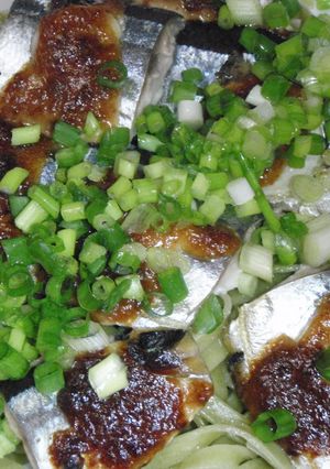 秋刀魚のマリネの味噌焼きフィットチーネ♪-レシピのメイン写真