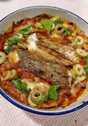 鯛のトマトチーズグラタン-レシピのメイン写真