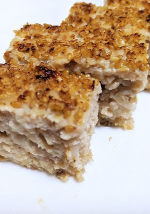 フライパンで豆腐入りふわふわ松風焼き-レシピのメイン写真