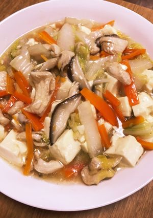 鶏胸肉と白菜椎茸豆腐のうま塩煮-レシピのメイン写真