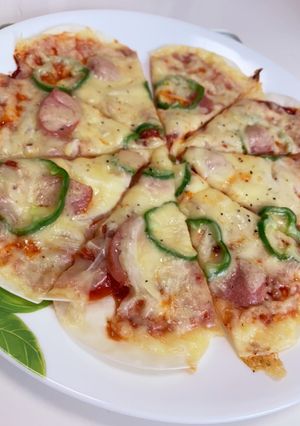 餃子の皮ピザ-レシピのメイン写真