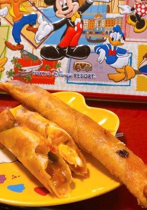 気分はディズニー！ピザチーズ春巻き-レシピのメイン写真