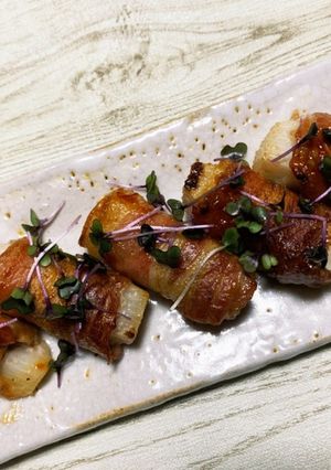 サクサク長芋の肉巻き☆辛味噌仕立て-レシピのメイン写真